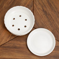 Горшок бонсайница "Фелис" белый, 2 л