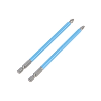 Биты ТУНДРА, намагниченные, сталь CrV, PH2 х 127 мм, 2 шт. Биты ТУНДРА, намагниченные, сталь CrV, PH2 х 127 мм, 2 шт.