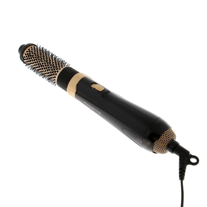 Фен-щетка Rowenta Magic Nature CF7826F0, 1200Вт, 2 скорости, 2 режима, чёрно-золотистый Фен-щетка Rowenta Magic Nature CF7826F0, 1200Вт, 2 скорости, 2 режима, чёрно-золотистый