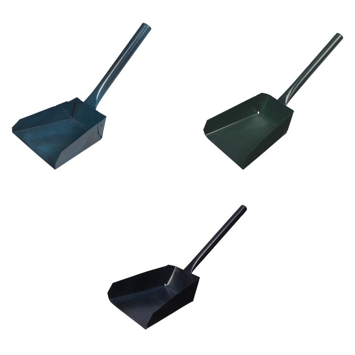 Совок хозяйственный 13 &times; 11 &times; 5 см, металл, черенок 25 см, МИКС