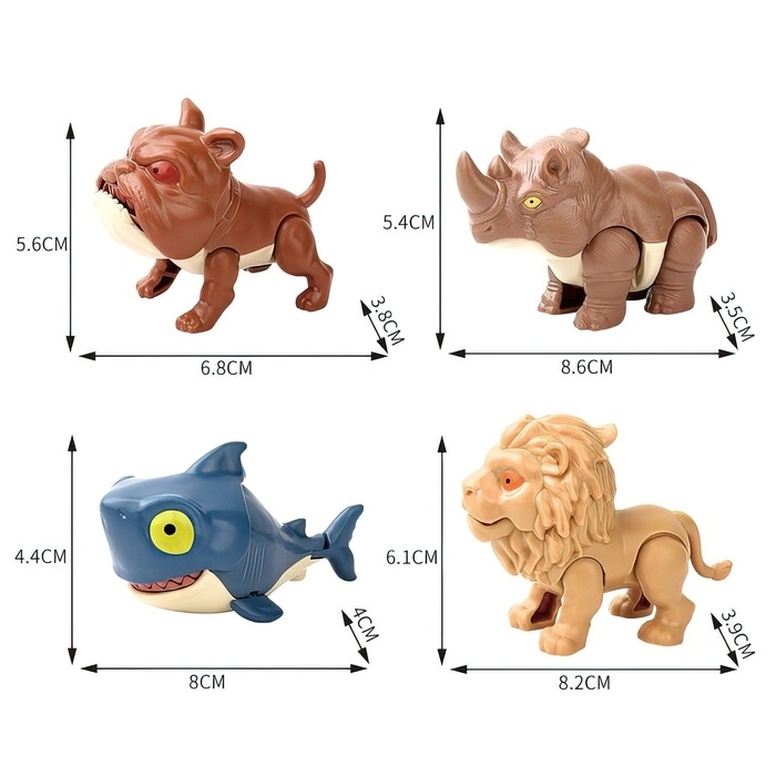 Игровой набор &laquo;Wild. Зубастики&raquo;, подвижные детали, 4 фигурки