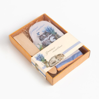 Кухонный набор &laquo;Любимой бабушке&raquo; , варежка-прихватка 20х28см, лопатка деревян.