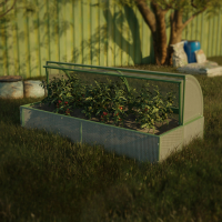 Теплица (каркас) &laquo;Хлебница&raquo;, 2 &times; 0,9 &times; 1,1 м, металл, профиль 20 &times; 20 мм, без поликарбоната