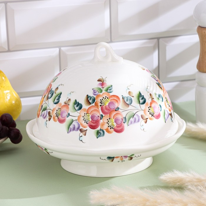 Блинница &laquo;Воскресенье&raquo;, с крышкой, 22,5&times;22,5&times;17,5 см, 1 сорт, авт. Рогочая Н.В.