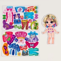 Магнитная игра одевашка &laquo;&lrm;Милая девчонка&raquo;&lrm;