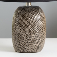 Настольная лампа "Лоренза" Е14 40Вт чёрный 20х20х28,5 см RISALUX