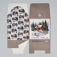 Коробка подарочная новогодняя складная &laquo;Зимняя сказка&raquo;, 18 х 18 х 18 см, Новый год