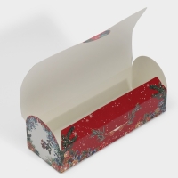 Коробка под кекс &laquo;С Новым годом!&raquo;, 9 х 9 х 24,5 см, Новый год