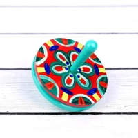 Волчок двойной большой "Расписной", МИКС Волчок двойной большой "Расписной", МИКС