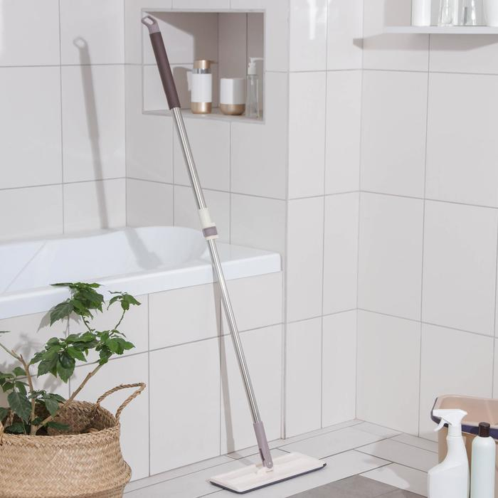 Швабра для мытья пола Доляна, с вертикальным отжимом, телескопическая ручка, 32&times;12&times;80(125) см
