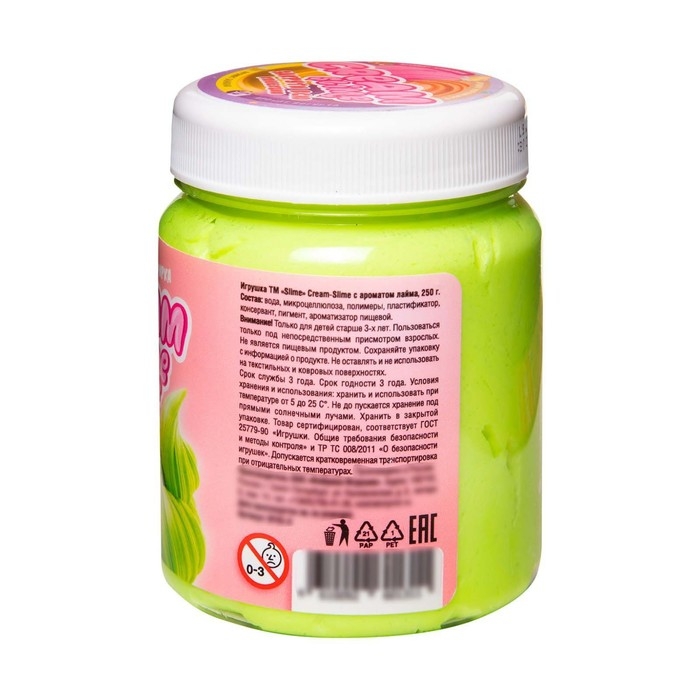 Слайм Cream-Slime с ароматом лайма, 250 г Слайм Cream-Slime с ароматом лайма, 250 г