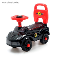 Толокар «Ночной гонщик», звуковые эффекты, цвет черный Толокар «Ночной гонщик», звуковые эффекты, цвет черный