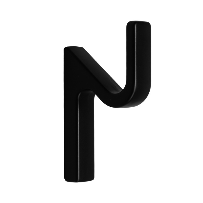 Крючок мебельный CAPPIO ANEMONE, однорожковый, черный Крючок мебельный CAPPIO ANEMONE, однорожковый, черный