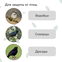 Сетка садовая, мягкая, 10 &times; 2 м, ячейка 15 &times; 15 мм, от птиц , Greengo