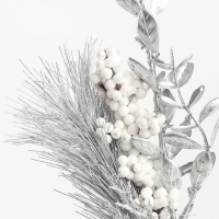 Новогодний декор &laquo;Серебрянная веточка&raquo;, 37 &times; 16 &times; 8 см