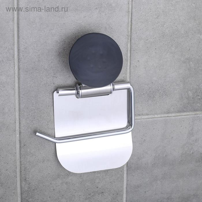 Держатель для туалетной бумаги на вакуумной присоске Accoona A11405, цвет хром