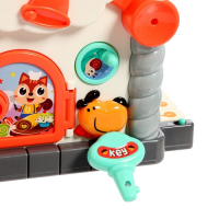 Игрушка развивающая логическая «Домик с ручкой», световые и звуковые эффекты, счёты, пианино, сортер Игрушка развивающая логическая «Домик с ручкой», световые и звуковые эффекты, счёты, пианино, сортер