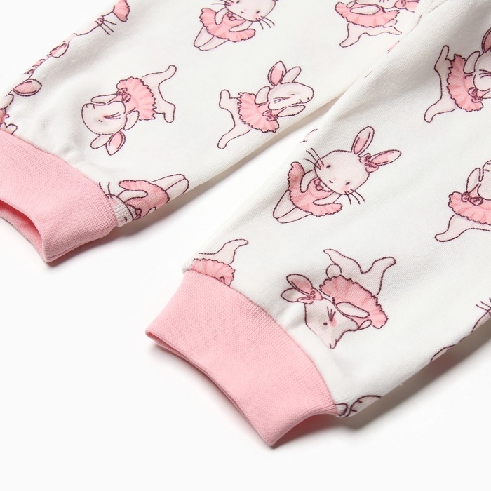 Штанишки детские, цвет белый/зайчики, рост 74 см Штанишки детские, цвет белый/зайчики, рост 74 см