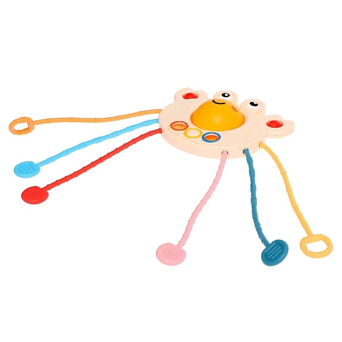 Развивающая игрушка &laquo;Ловкий крабик&raquo;, с тактильными резиночками
