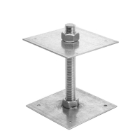 Анкер ЛОМ, регулируемый по высоте, оцинкованный, М24х200х150 мм