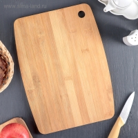 Доска разделочная из бамбука Доляна &laquo;Богатство леса&raquo;, 33&times;24 см