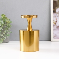 Подсвечник металл на 1 свечу d=7.5 см "Алессио" золото 9,5х9,5х17 см Подсвечник металл на 1 свечу d=7.5 см "Алессио" золото 9,5х9,5х17 см