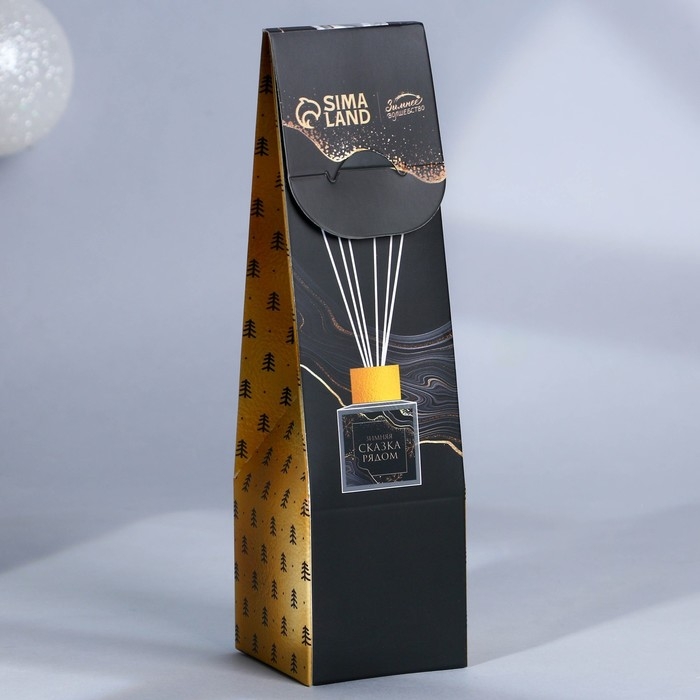 Аромадиффузор ароматический палочки &laquo;Новогодняя коллекция: Сказка рядом&raquo;, 50 мл, аромат черного льда