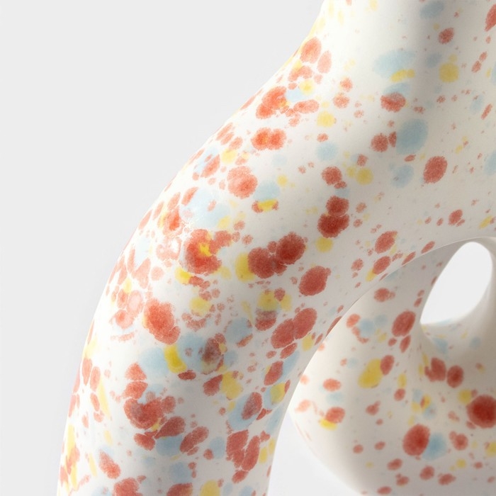 Ваза для цветов керамическая &laquo;Скандинавия&raquo;, 25,4&times;21 см, горлышко d=3,8 см, цвет белый