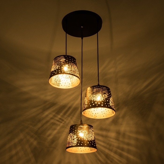 Светильник BayerLux Светильник BayerLux "Феерия" 3хЕ27 40Вт черный 40х40х20-90см