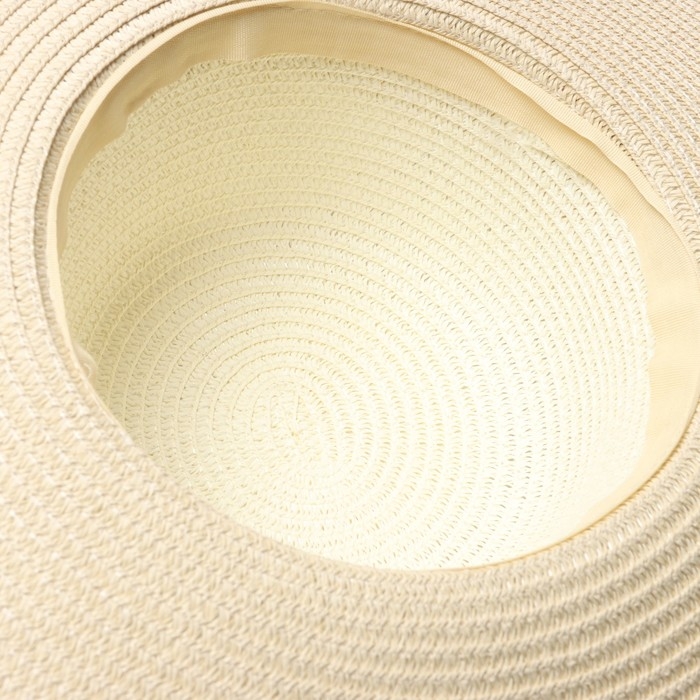 Шляпа женская MINAKU, цв. бежевый, р-р 58 Шляпа женская MINAKU, цв. бежевый, р-р 58