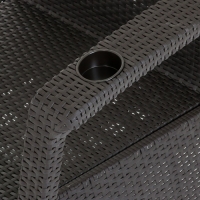 Набор садовой мебели: диван, два кресла, мокко Набор садовой мебели: диван, два кресла, мокко