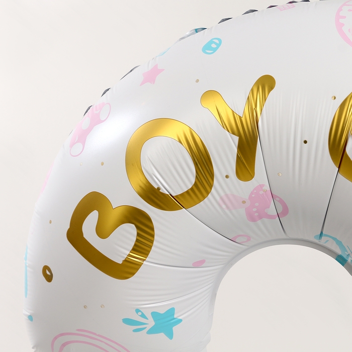 Шар фольгированный 62" &laquo;Мальчик или девочка&raquo; на подставке, под воздух