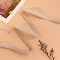 Резинка становая, с ажурным краем, 10 мм, 10 &plusmn; 0,5 м, цвет бежевый