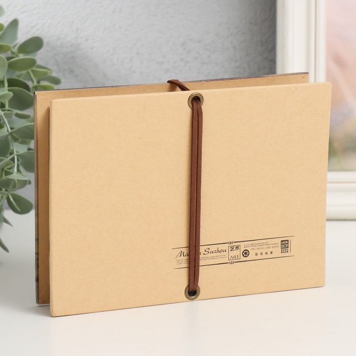 Фотоальбом гармошка 20 складок 38 сторон Фотоальбом гармошка 20 складок 38 сторон "Фотоаппарат на плитке" 17,5х12,5 см