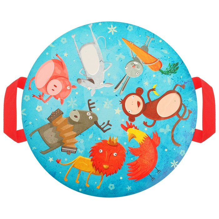 Санки-ледянки «Забавные животные», d=45 см Санки-ледянки «Забавные животные», d=45 см