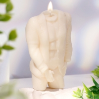 Свеча фигурная из натурального воска "Мужчина в пиджаке", 11 см, 155 г, 3 ч, белый Свеча фигурная из натурального воска "Мужчина в пиджаке", 11 см, 155 г, 3 ч, белый