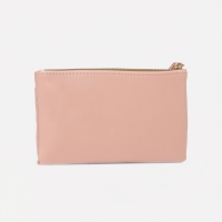 Кошелёк на молнии, цвет розовый