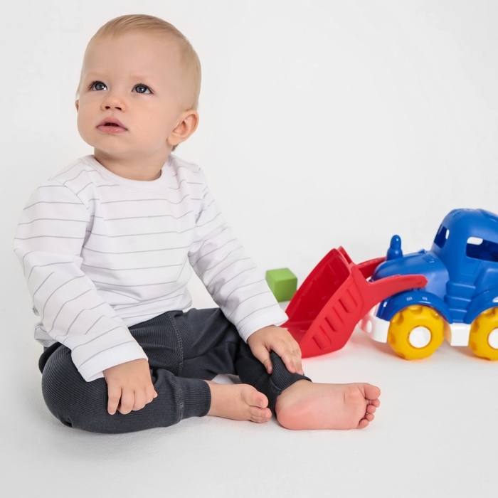 Штанишки детские MINAKU: Basic Line BABY, цвет графитовый, рост 74-80