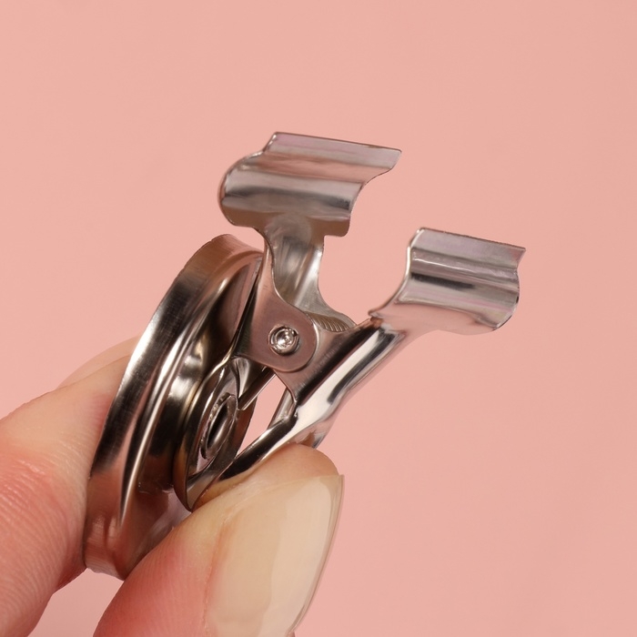 Зажимы для кроя с магнитом, 3,1 см, 5 шт, цвет серебряный Зажимы для кроя с магнитом, 3,1 см, 5 шт, цвет серебряный