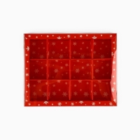 Коробка под 12 конфет с ячейками &laquo;Новогодние сюжеты&raquo;, 14.5 х 18.5 х 3 см