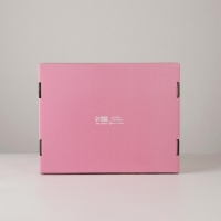 Коробка подарочная новогодняя складная &laquo;Розовый новый год&raquo;, 27 х 21 х 9 см, Новый год