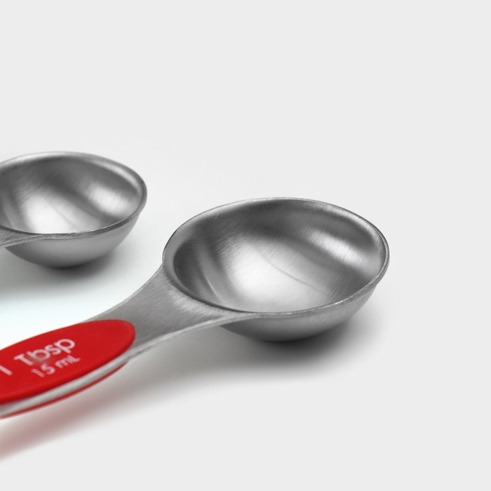 Набор мерных ложек Доляна, 6 шт: 0,62/1,25/2,5/5/7,5/15 мл, на магните Набор мерных ложек Доляна, 6 шт: 0,62/1,25/2,5/5/7,5/15 мл, на магните