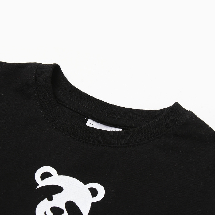 Футболка для мальчика, цвет черный, рост 128 см