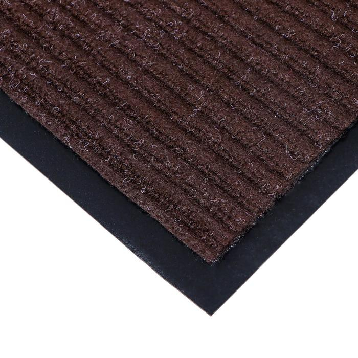 Коврик придверный влаговпитывающий, ребристый, &laquo;Стандарт&raquo;, 120&times;180 см, цвет коричневый