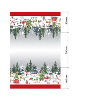Скатерть "Этель" Праздник в лесу 147х110 см с ГМВО,100% хлопок,саржа 190гр/м2 Скатерть "Этель" Праздник в лесу 147х110 см с ГМВО,100% хлопок,саржа 190гр/м2
