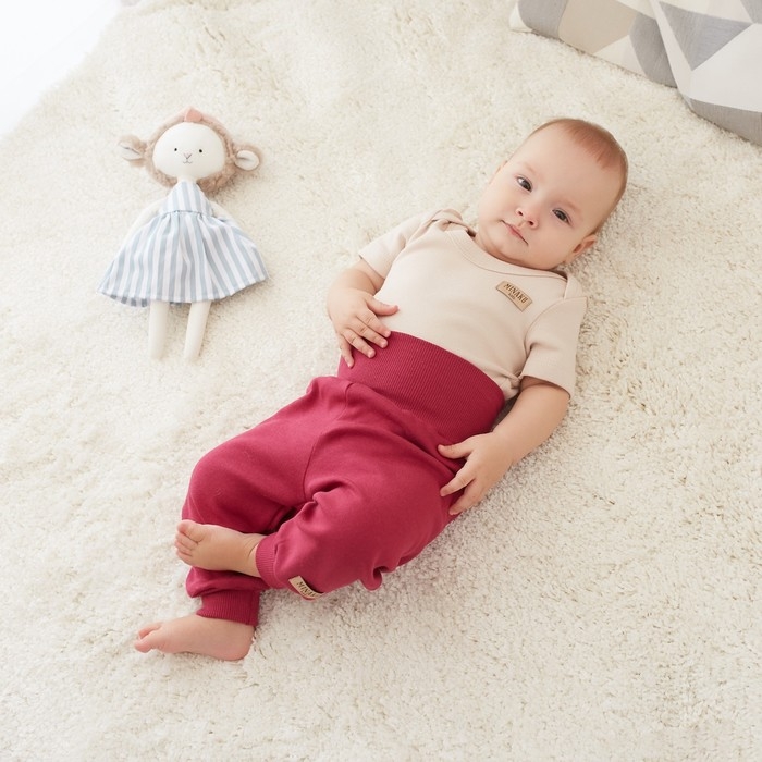 Штаны детские MINAKU, цвет фуксия, рост 74-80 см Штаны детские MINAKU, цвет фуксия, рост 74-80 см