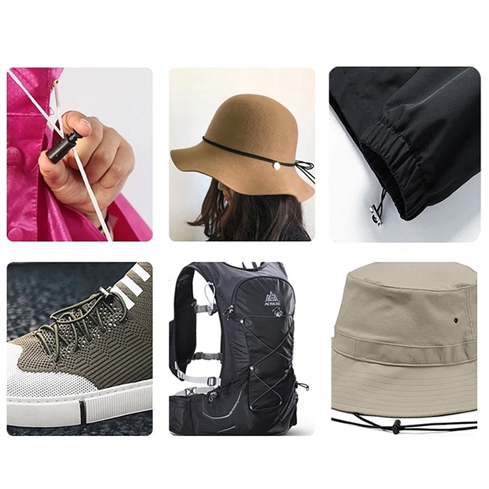 Резинки шляпные, 1 мм и 2 мм, 7 м, 4 шт, цвет золотой/серебряный