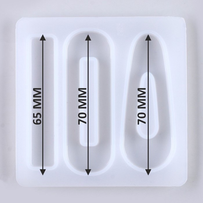 Форма силиконовая универсальная &laquo;Заколка&raquo; 3 вида заколки