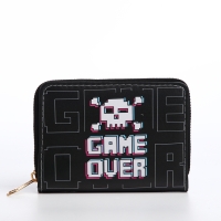 Кошелёк детский на молнии &laquo;Выбражулька&raquo;, цвет чёрный