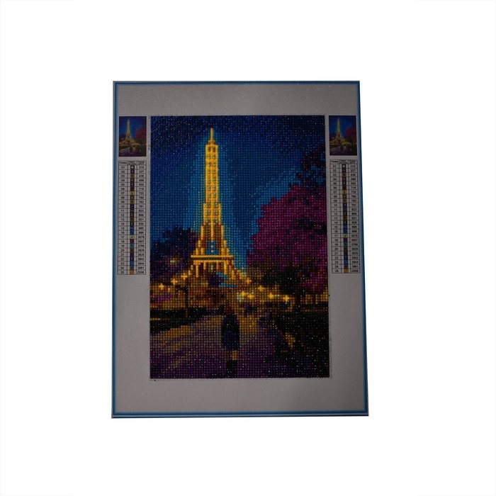 Алмазная мозаика с полным заполнением со светящимися стразами на холсте «Город любви», 20 х 30 см Алмазная мозаика с полным заполнением со светящимися стразами на холсте «Город любви», 20 х 30 см